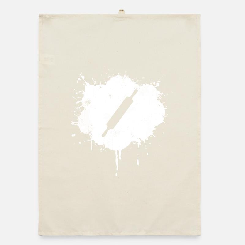 Rolling Pin Drawing Organic dish towel