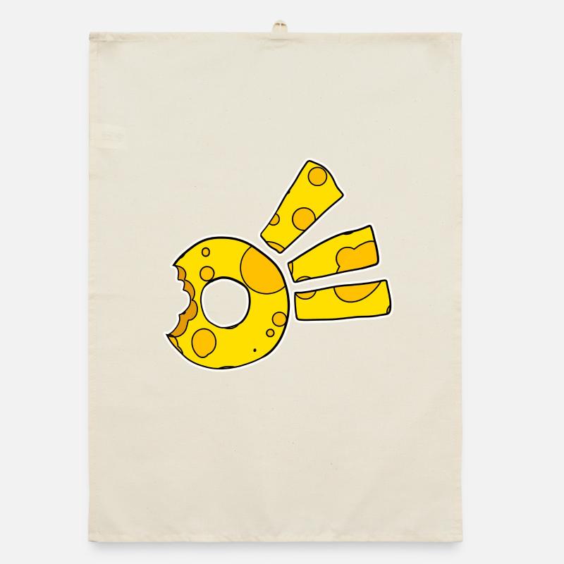 Cheese Comet Symbol Organic dish towel