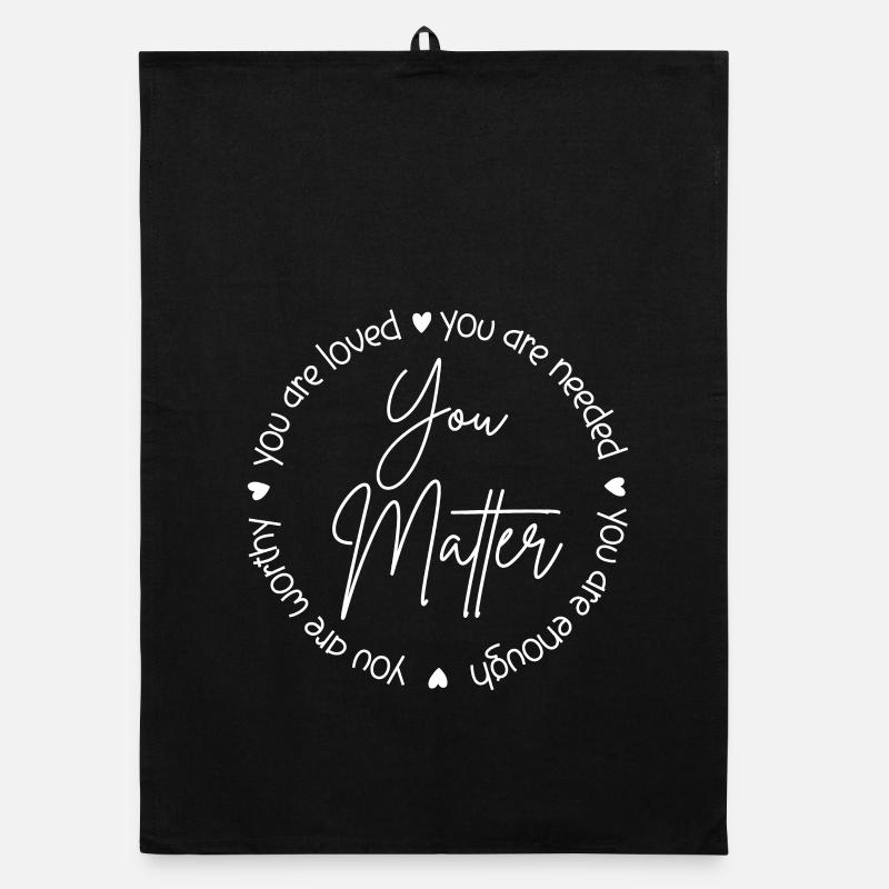 Graphique du cercle You Matter Torchon bio