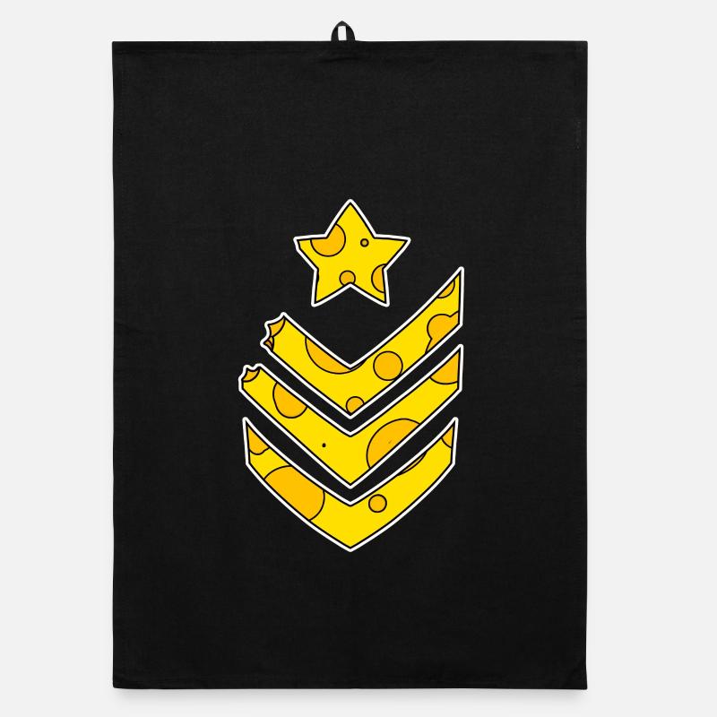 Symbole de fromage drôle de soldat de l’armée Torchon bio