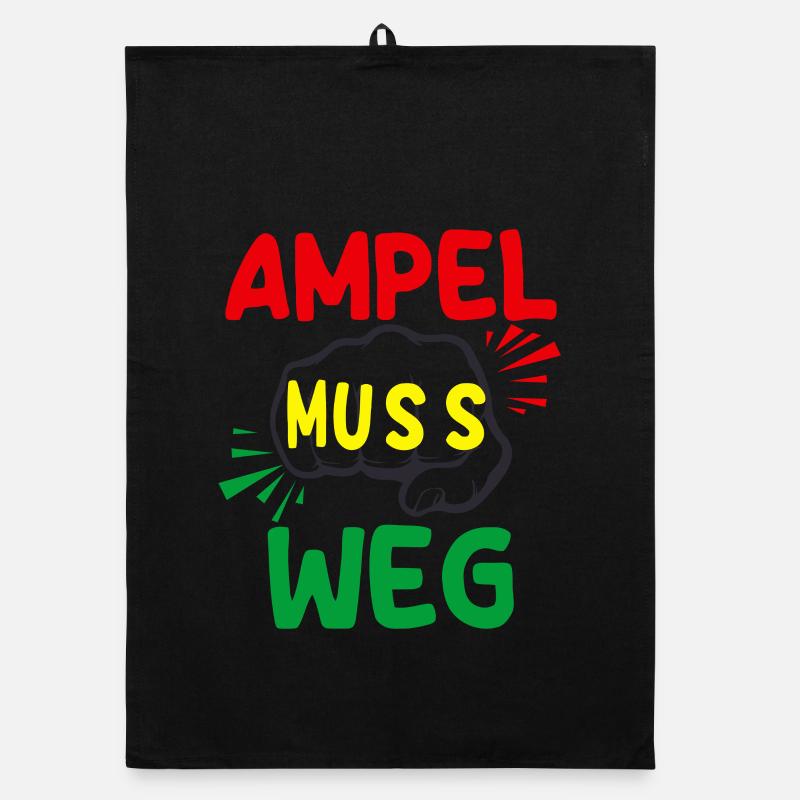 Ampel muss weg Organic Geschirrtuch