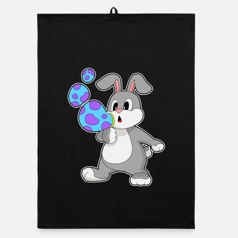 Bunny Soap Bubbles Organic dish towel