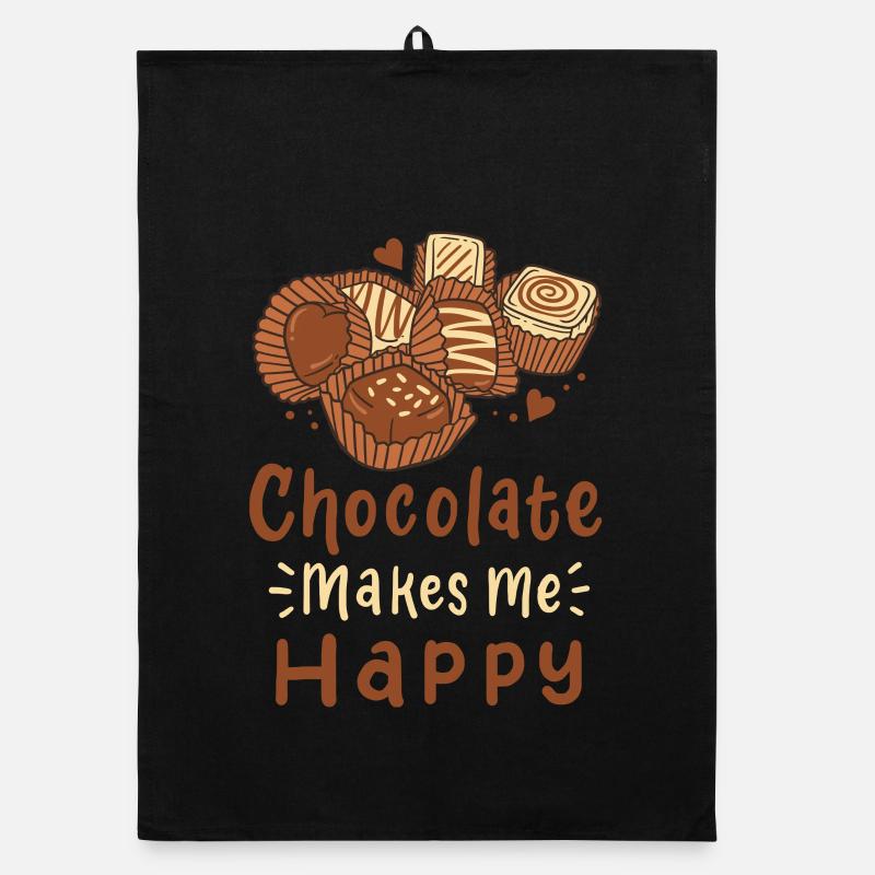 Schokolade Pralinen Organic Geschirrtuch