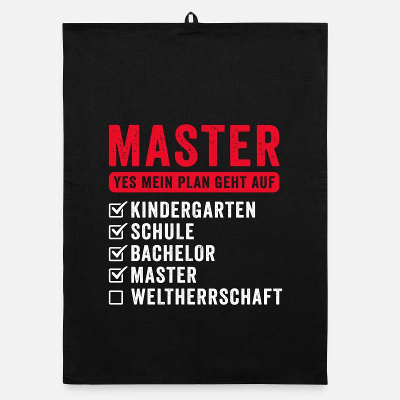 Plan World Herrschaft Funny Master Graduation Gift Organic Geschirrtuch