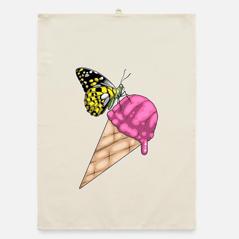 Crème glacée gaufrée papillon Torchon bio