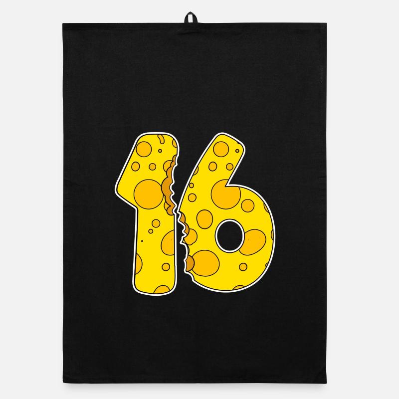 16 Year Old Funny Cheese Organic dish towel