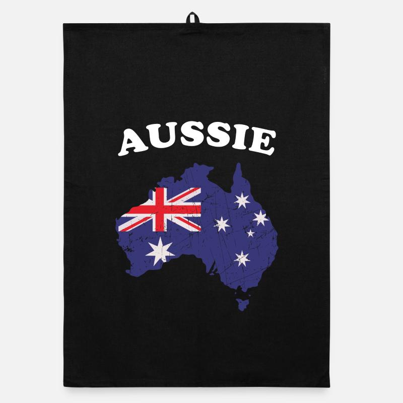 Aussie Australischer nationalfeiertag Organic Geschirrtuch