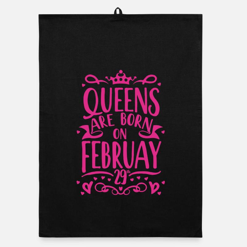 Leap Day Queen 29. Februar Geburtstag Organic Geschirrtuch
