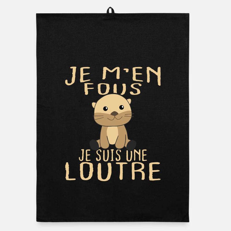 I don't care I'm a gift otter Organic dish towel