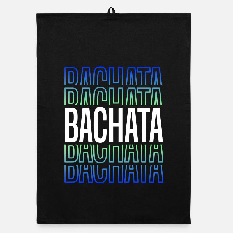 Bachata Lettering for Sensual Dancing Organic dish towel