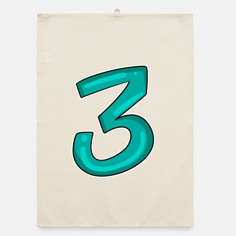 3 - Three - Third Organic dish towel