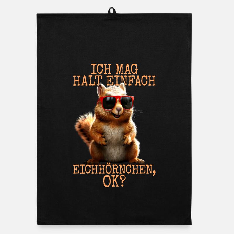 Squirrel I just like squirrels Organic dish towel