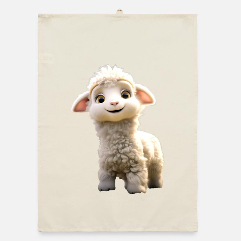Schaf Lamm Mäh Schäfchen Schäfer Süße Schafe Schaf Organic Geschirrtuch