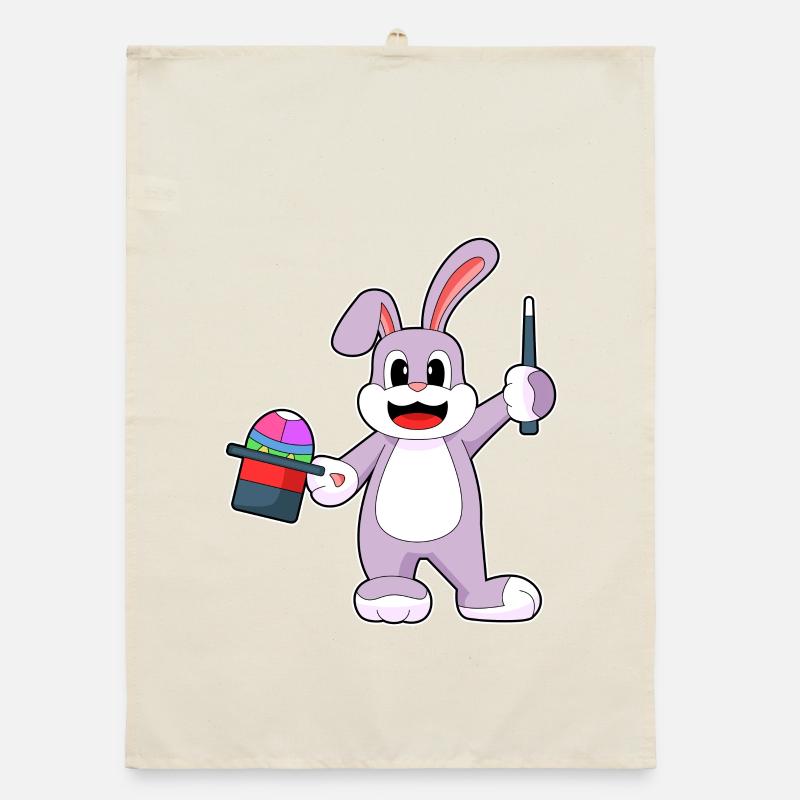Bunny Easter Wizard Organic dish towel