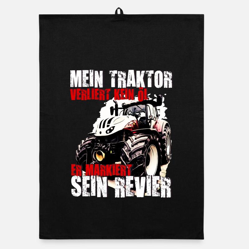 Steyr Traktor Spruch Organic Geschirrtuch