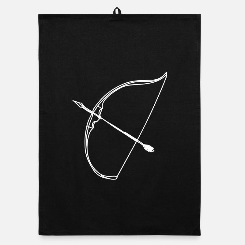 Bow and arrow Organic dish towel
