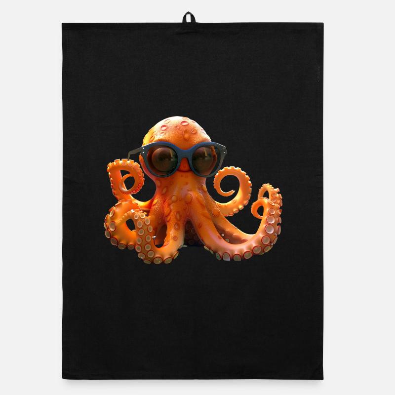 Octopus Small Octopus Cuttlefish Cute Octopus Organic dish towel