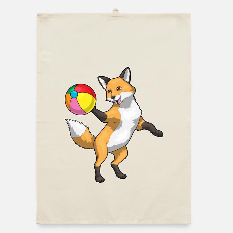 Ballon de plage Fox Torchon bio