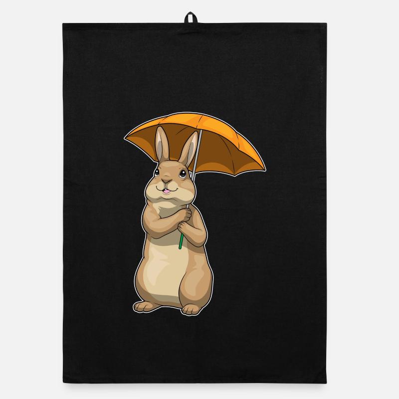 Hase Regenschirm Organic Geschirrtuch