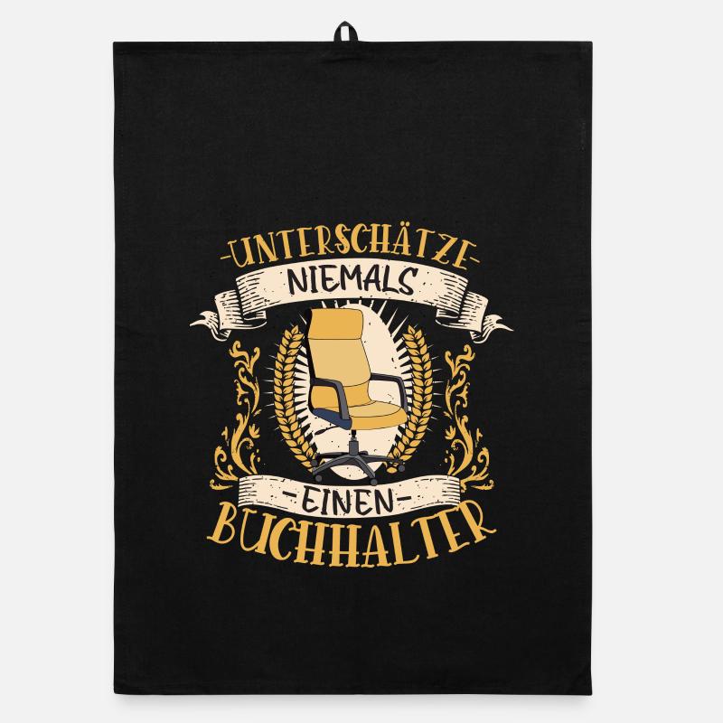 Buchhalter Geschenk Zahlen Lustig Beruf Organic Geschirrtuch
