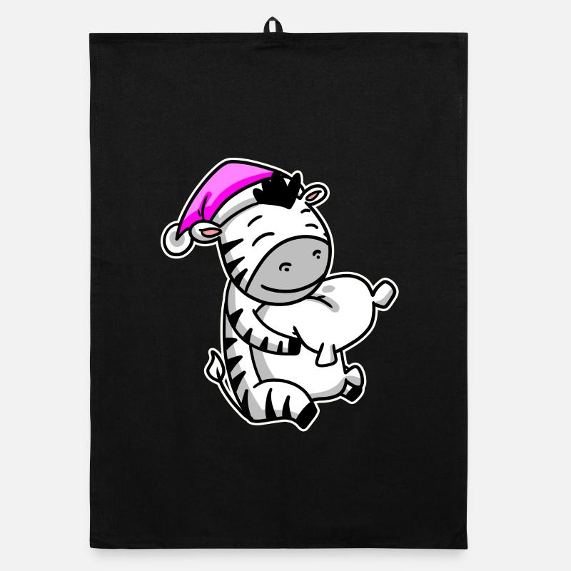 Zebra Tired Sleeping Sleeping Girl Organic dish towel