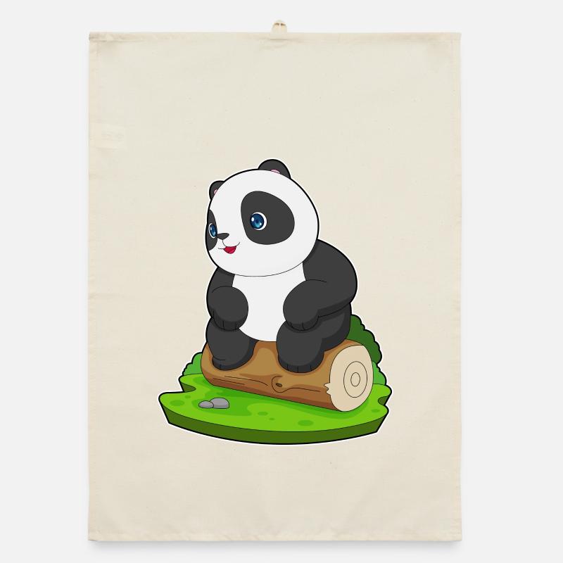 Tronc d’arbre de panda Torchon bio