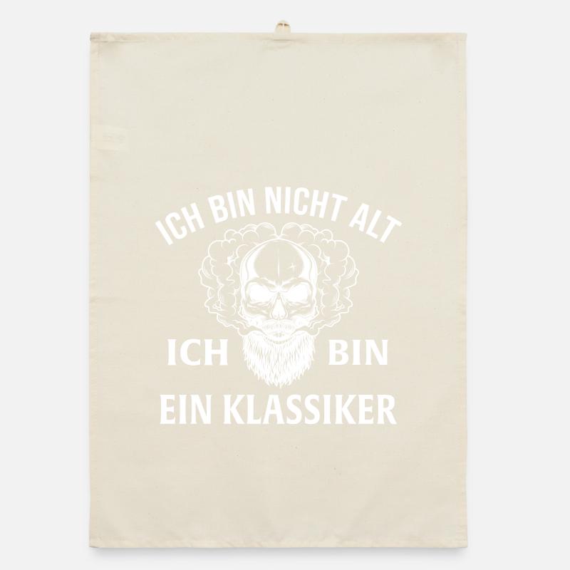 Ich bin nicht alt ich bin ein klassiker Organic Geschirrtuch