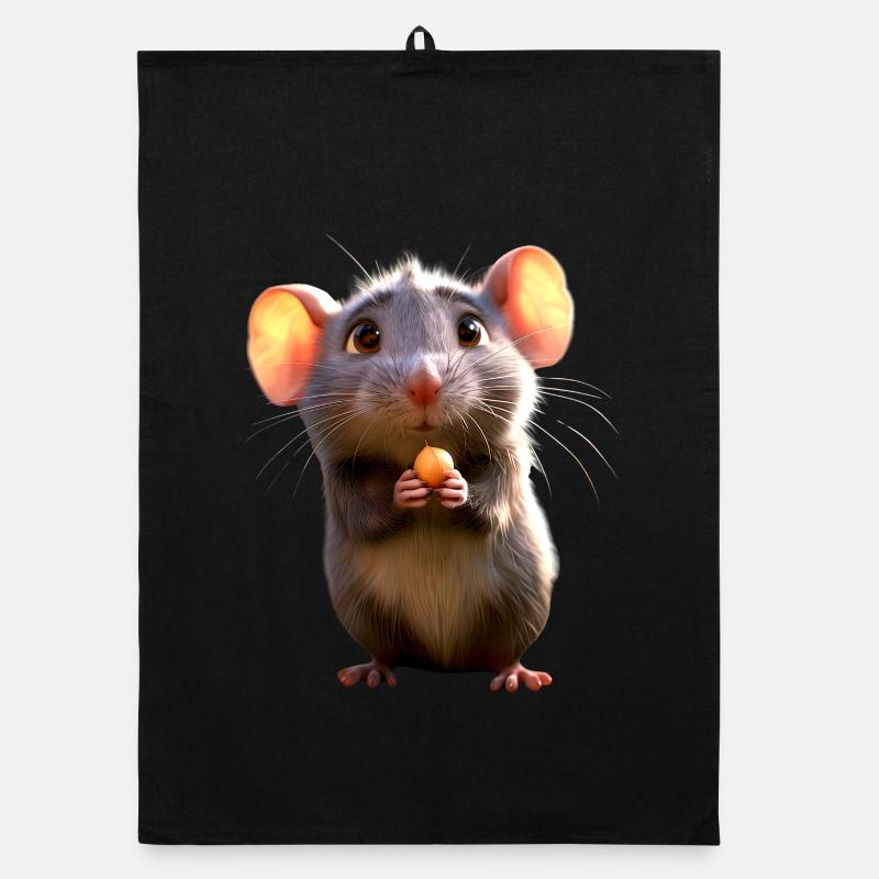 Rat, Cute Mouse, Rodents, Dwarf Mouse, Small Rats Organic dish towel
