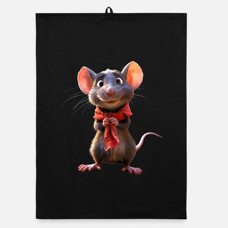 Rat, Cute Mouse, Rodents, Dwarf Mouse, Small Rats Organic dish towel