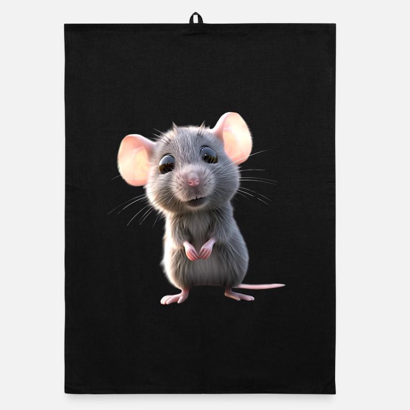 Rat, Cute Mouse, Rodents, Dwarf Mouse, Small Rats Organic dish towel