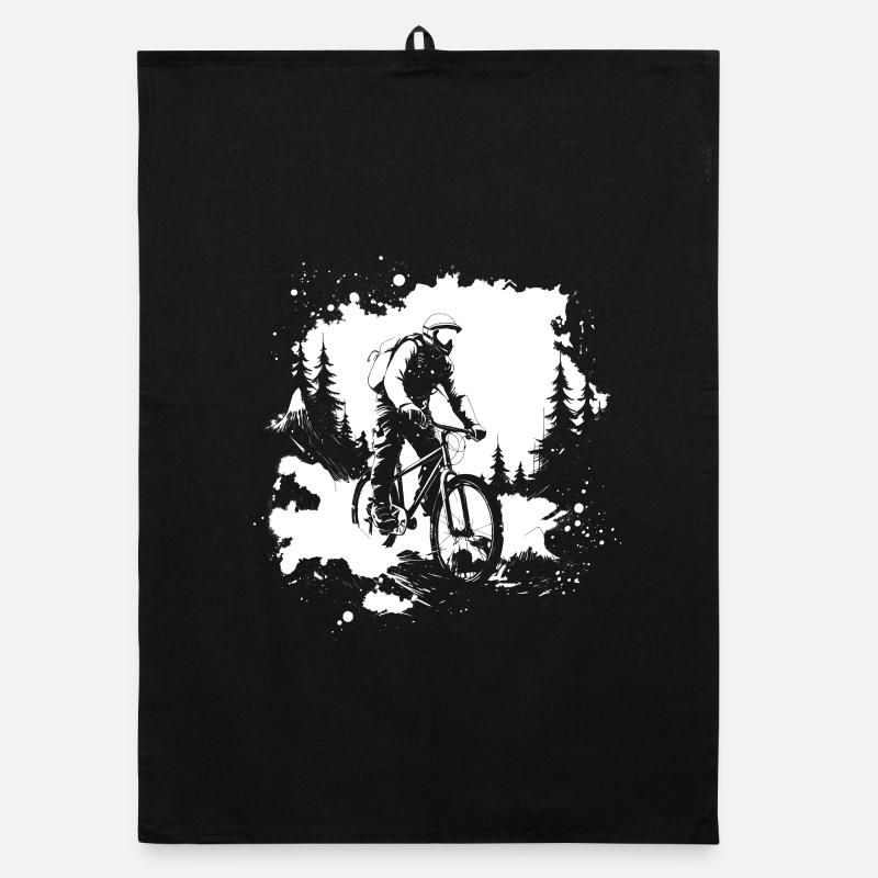 Graphismes de vélo de montagne Torchon bio