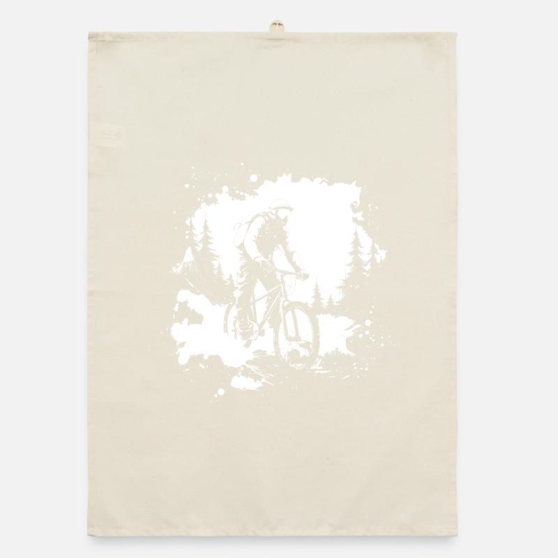 Mountain Bike Graphics Organic dish towel