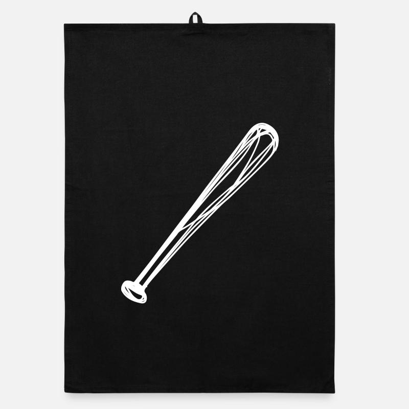 Baseball Bat Drawing Organic dish towel
