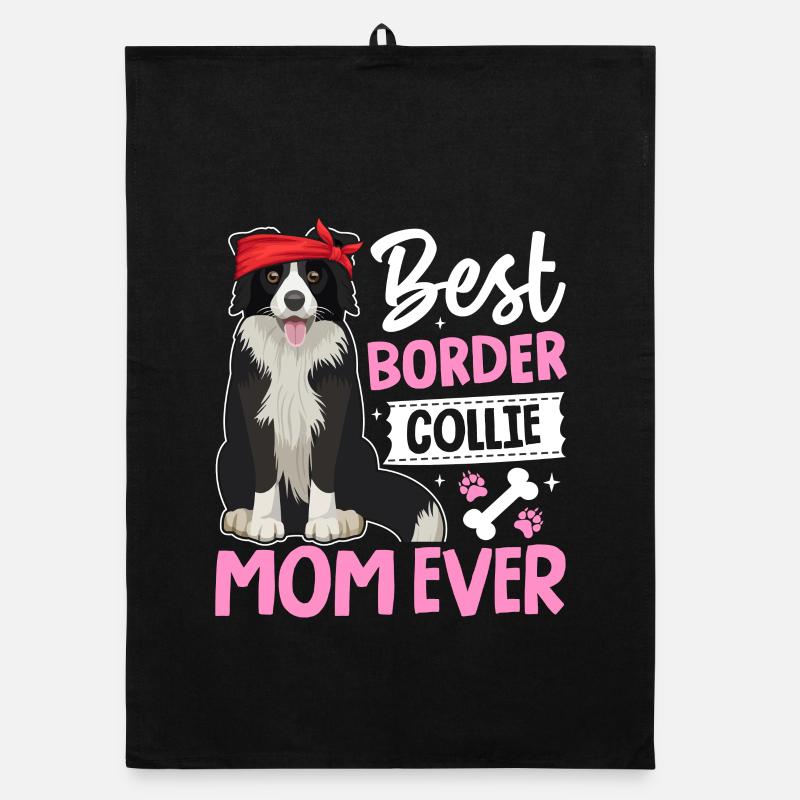 Beste Border Collie Mama aller Zeiten Organic Geschirrtuch
