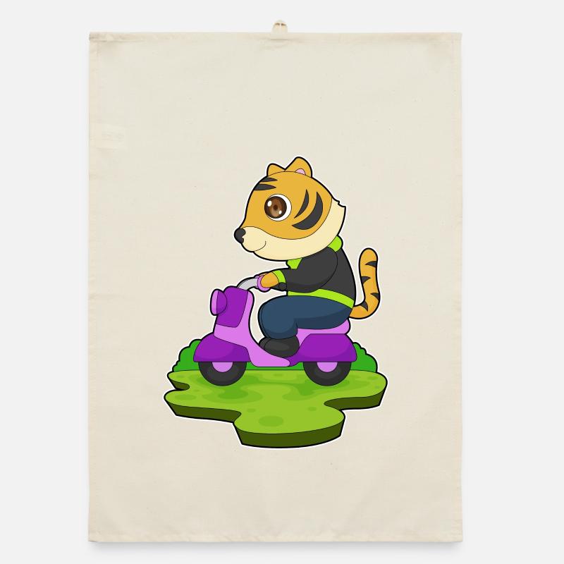 Tiger Scooter Torchon bio