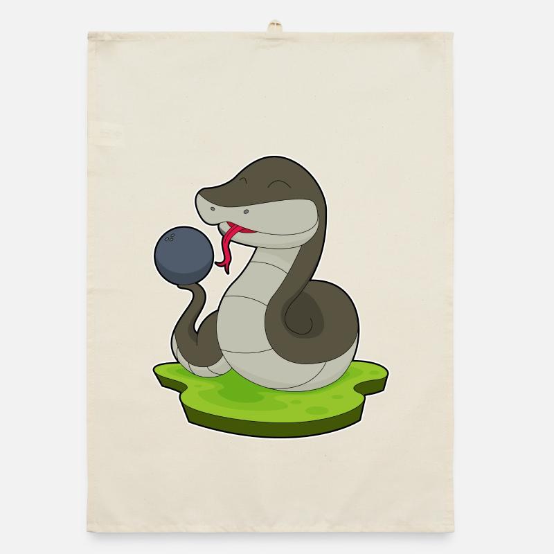 Snake Bowling Boule de bowling Torchon bio