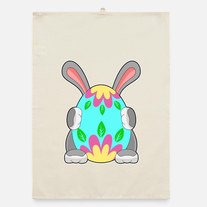 Œuf de Pâques Bunny Torchon bio
