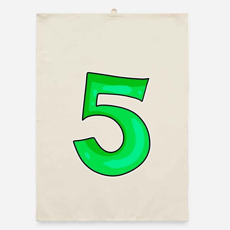 Numéro 5 Numéro Vert Torchon bio