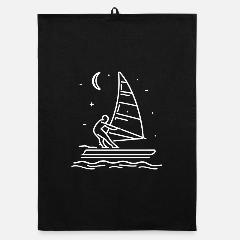 Dessin de planche à voile Torchon bio