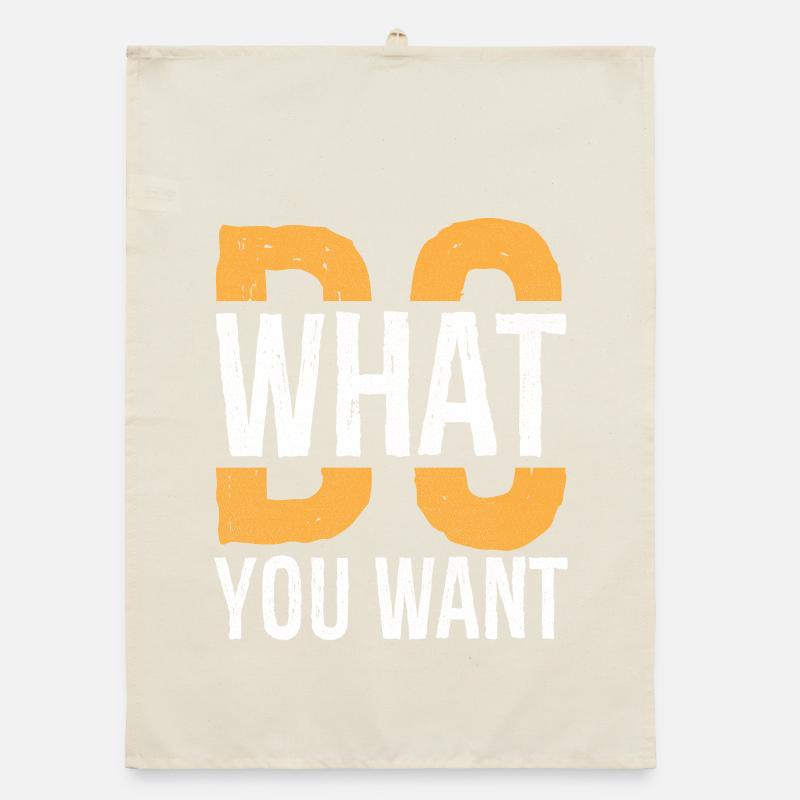 Mach, was du willst Organic Geschirrtuch