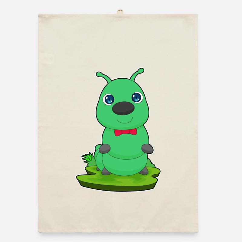 Caterpillar Loop Organic dish towel