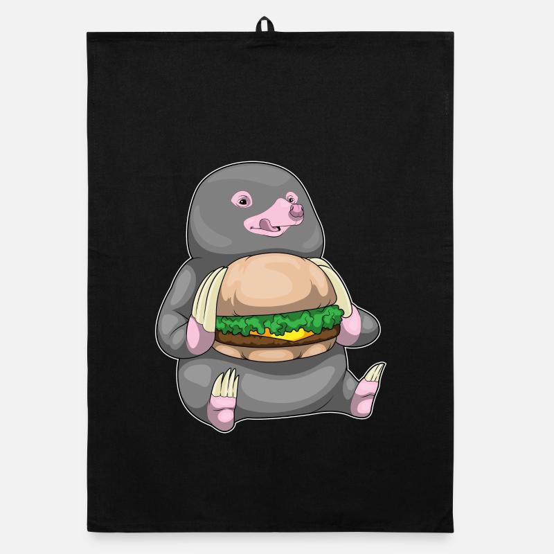 Mole Cheeseburger Organic dish towel