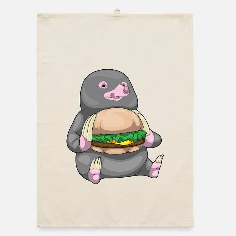 Mole Cheeseburger Organic dish towel