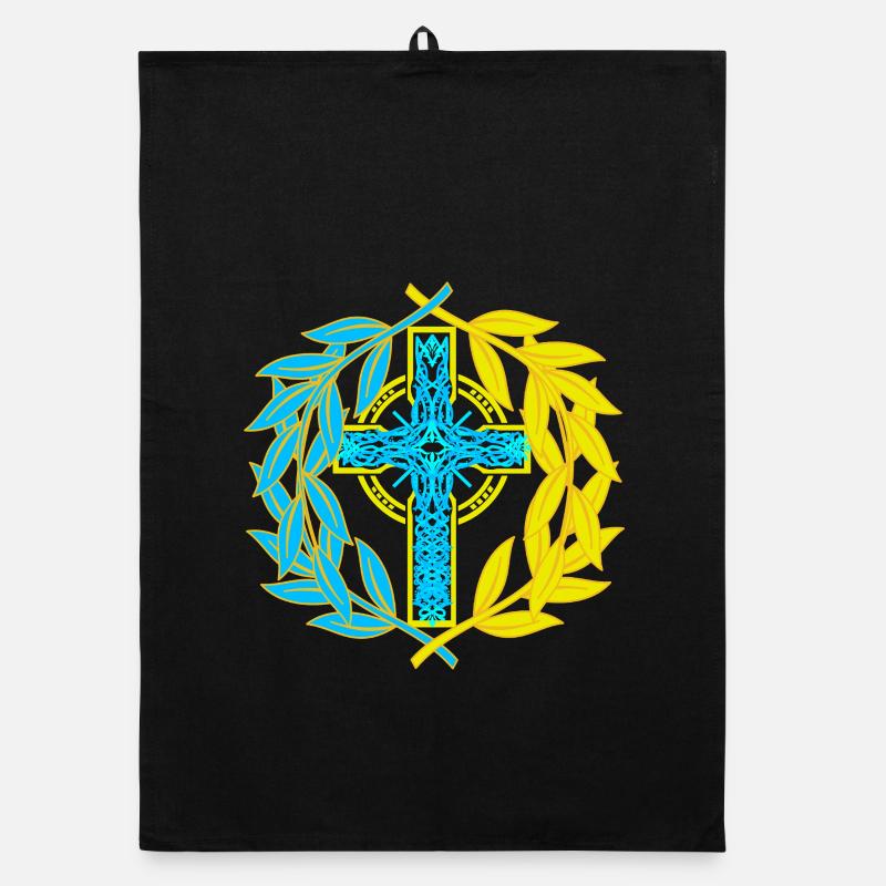 Croix Croix Crucifix Torchon bio