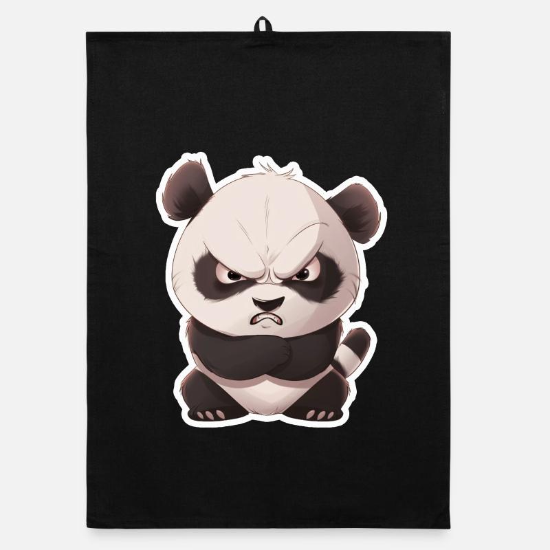 Cute baby panda panda snapped Organic dish towel