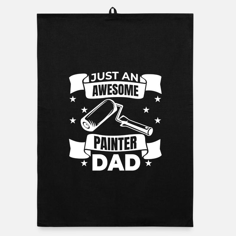 Just a great painter dad Organic dish towel