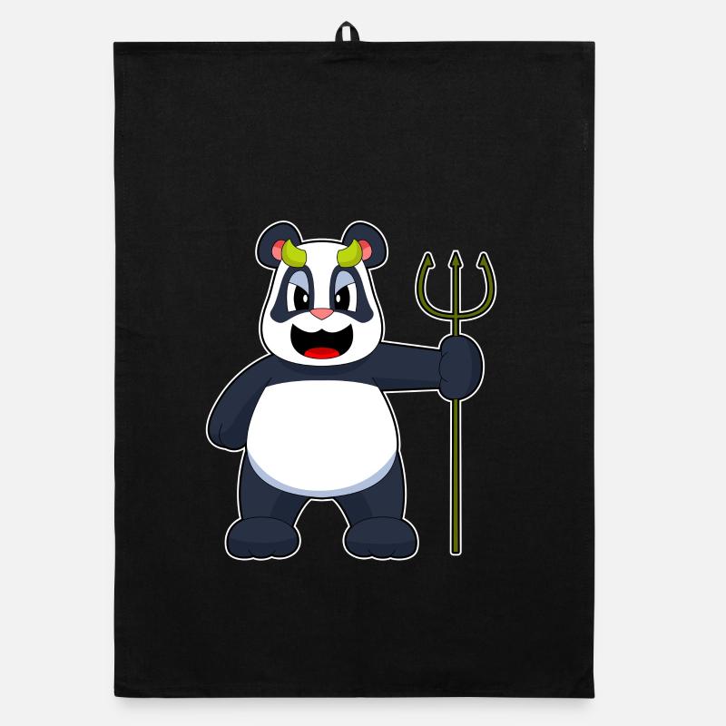 Panda Halloween Diable Torchon bio