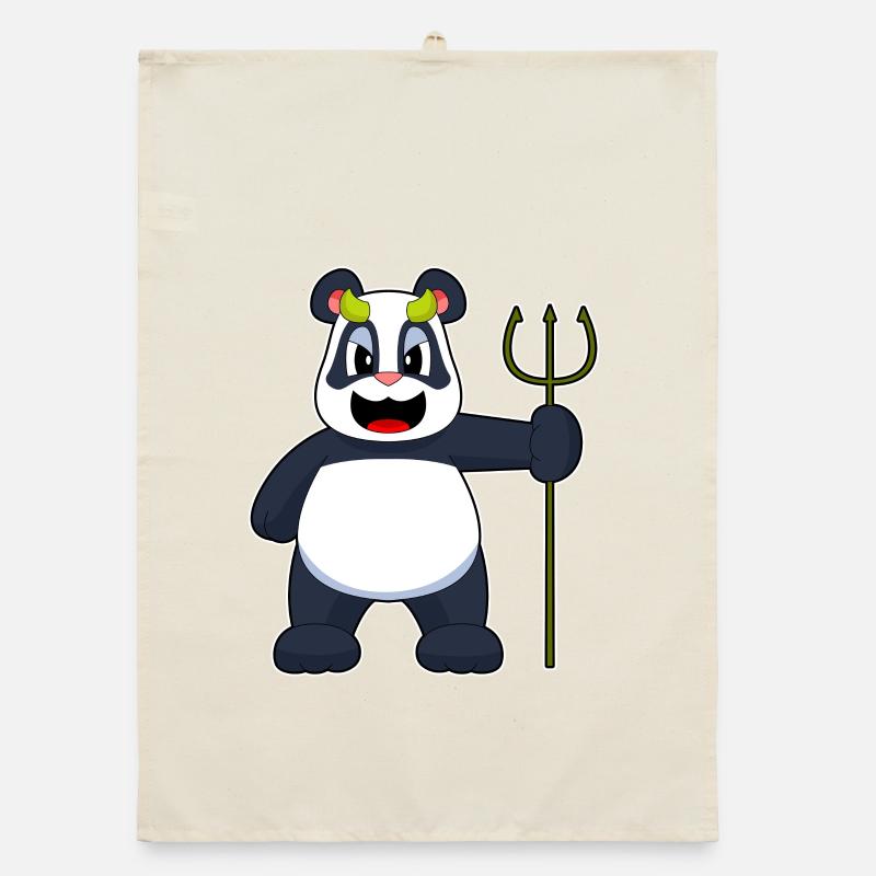 Panda Halloween Diable Torchon bio