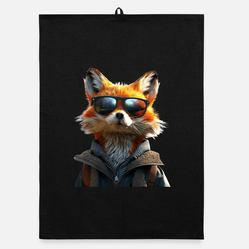 Fuchs Ich Liebe Füchse Rotfuchs Wilder Süßer Fuchs Organic Geschirrtuch