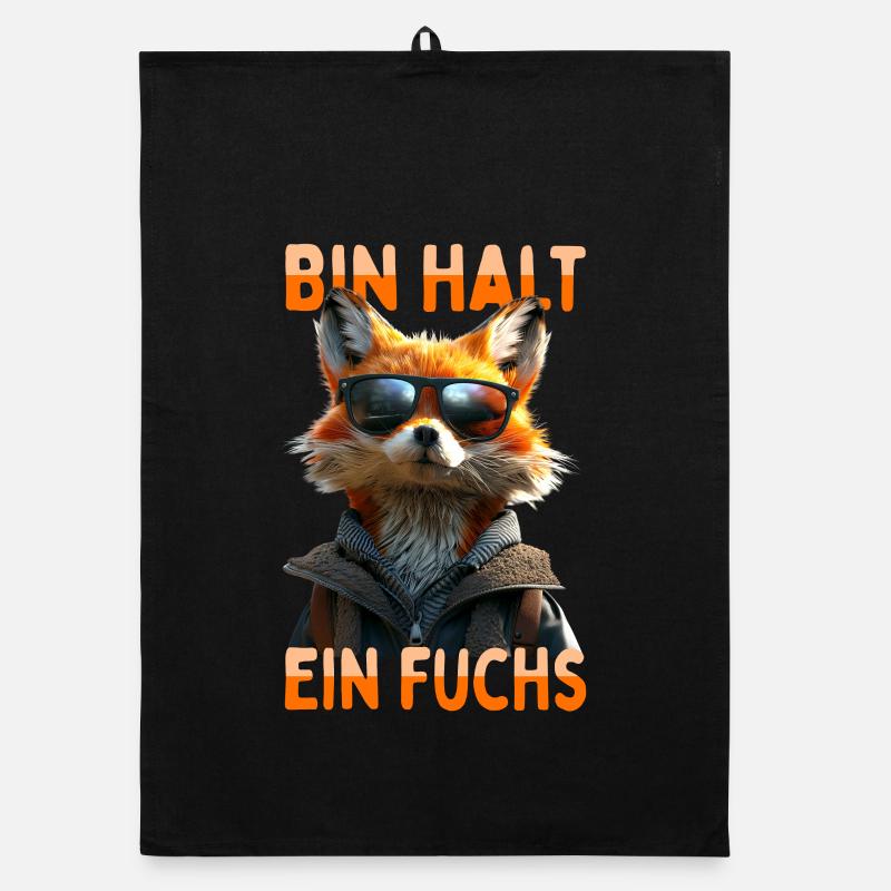 Fox saying I'm just a fox cunning foxes Organic dish towel